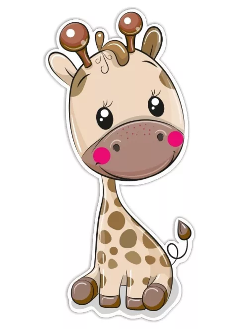 SRP Kétréteges faldekoráció - Giraffe