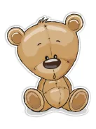 SRP Kétréteges faldekoráció - Teddy Bear