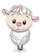 SRP Kétréteges faldekoráció - Sheep