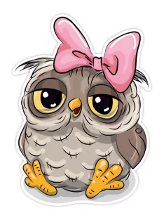 SRP Kétréteges faldekoráció - Owl