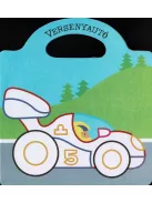 Táskás kifestő matricákkal - Autók