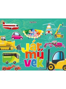 Színező matricákkal - Járművek