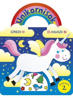 Unikornisok - Színezd ki és ragaszd be matricákkal 2.