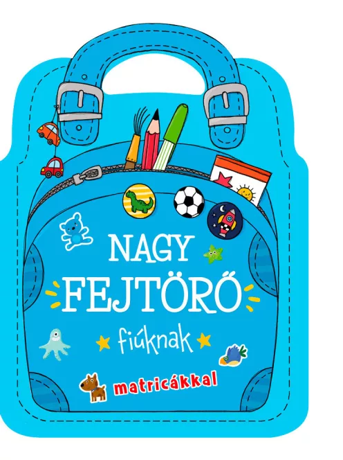 Nagy fejtörő - fiúknak matricákkal