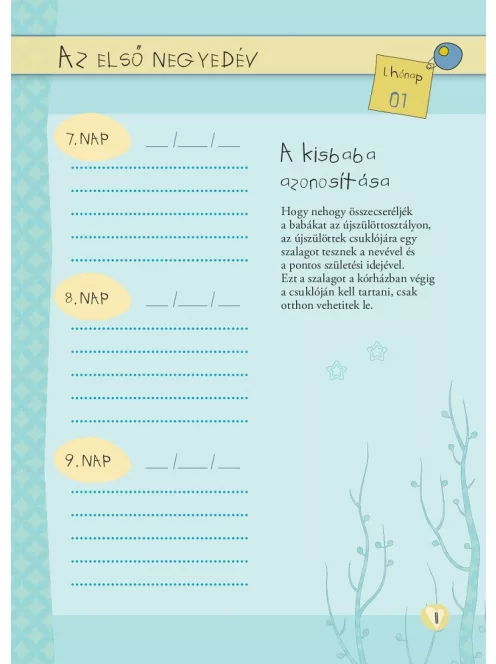 Napló a babám első évéről (fiús)