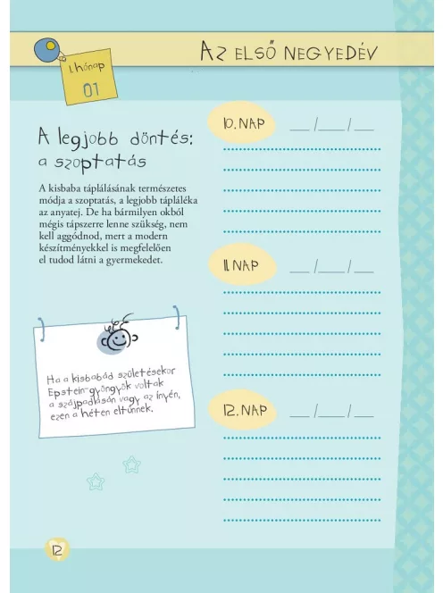 Napló a babám első évéről (lányos)