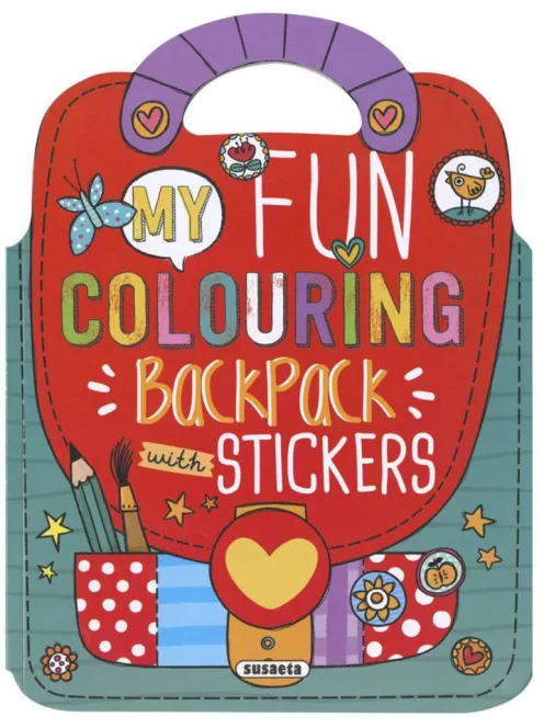 My Fun Colouring Backpack with Stickers - Girls