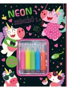 Neon színező 1. - rózsaszín
