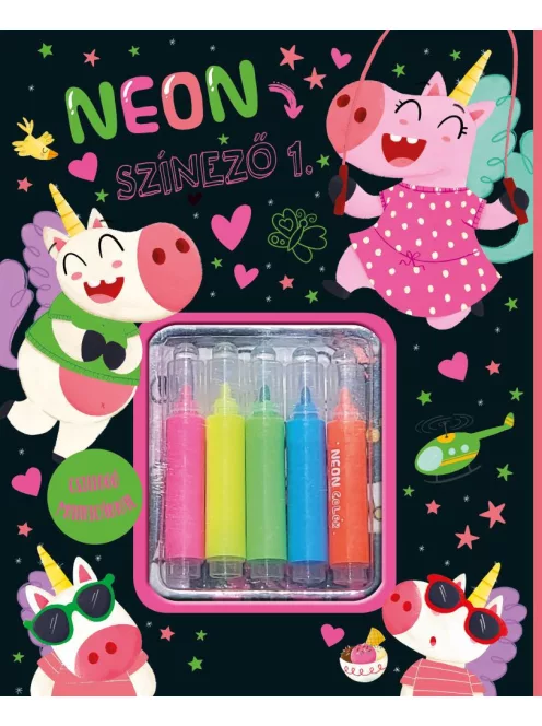 Neon színező 1. - rózsaszín
