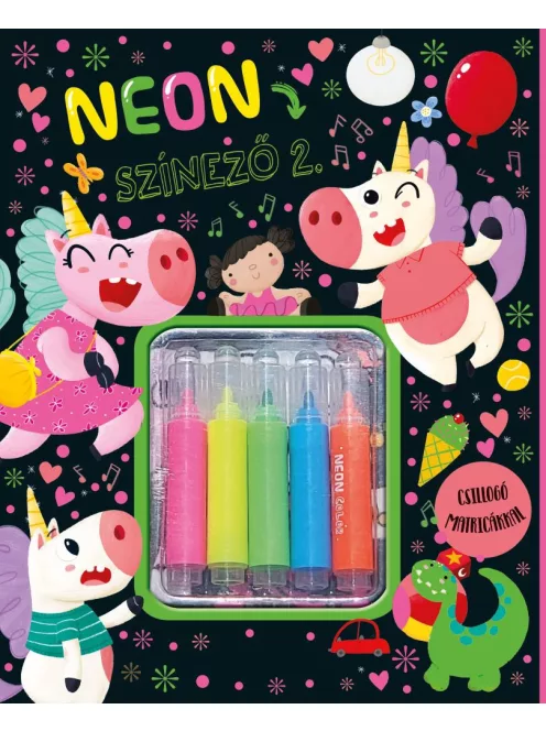 Neon színező 2. - zöld