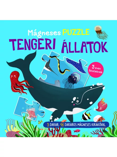 Mágneses puzzle - Tengeri állatok