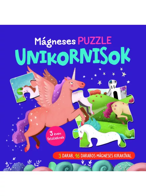 Mágneses puzzle - Unikornisok