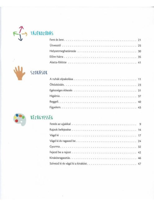 Készülünk az iskolára - 3-4 éveseknek