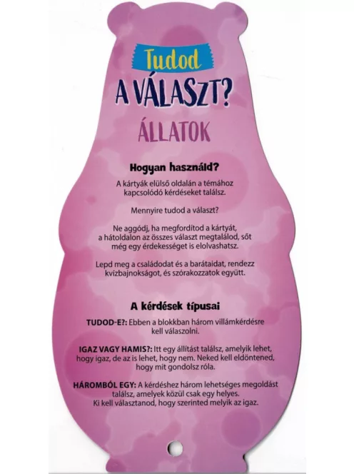 Tudod a választ? - Állatok