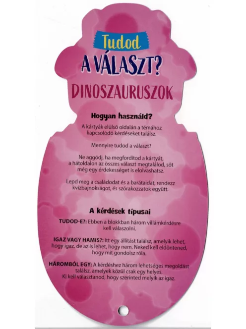 Tudod a választ? - Dinoszauruszok