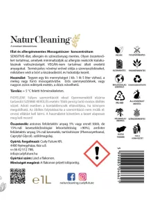   NaturCleaning Mosogatószer koncentrátum 1 liter - sensitive illat és allergénmentes