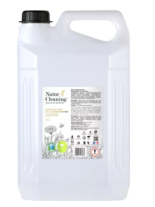 NaturCleaning Mosogatószer koncentrátum 5 liter - sensitive illat és allergénmentes