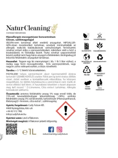 NaturCleaning Mosogatószer koncentrátum 1 liter - citrom