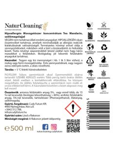   NaturCleaning Mosogatószer koncentrátum 500 ml pumpás - tea-mandarin