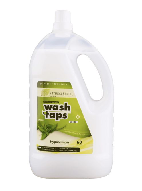 NaturCleaning Wash Taps White hipoallergén mosógél 4,5 liter
