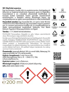 NaturCleaning WC olaj 200 ml - erdei szamóca