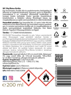 NaturCleaning WC olaj 200 ml - illatos fürtike