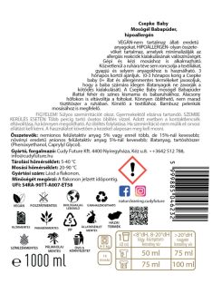 Csepke baby mosógél babapúder hipoallergén 1 liter