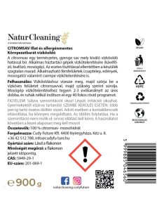 NaturCleaning citromsav 900 g