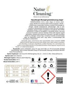 NaturCleaning Gránátalma hipoallergén mosógél 4 liter
