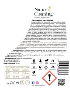 NaturCleaning Black hipoallergén mosógél 4 liter