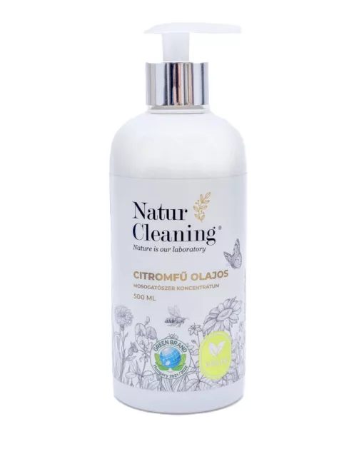 NaturCleaning Mosogatószer koncentrátum 500ml pumpás - citromfű olajos