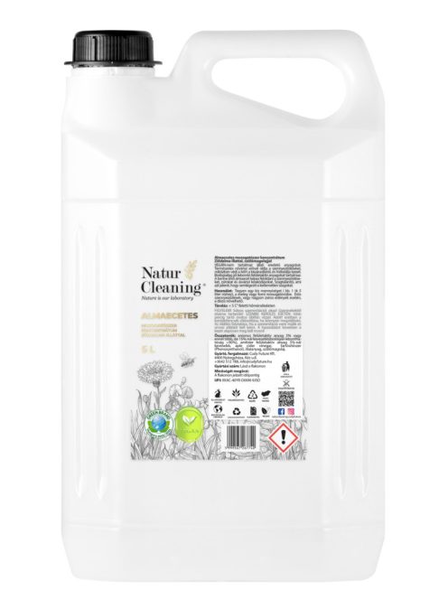 NaturCleaning Mosogatószer koncentrátum 5 liter - Almaecetes zöldalma illattal
