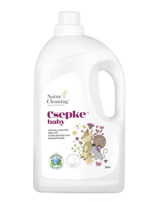 Csepke baby hipoallergén öblítő babapúder 3m+ - 4 liter