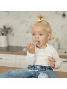 Baboo Puha szilikon etetőkanál 6 hónapos kortól - kék