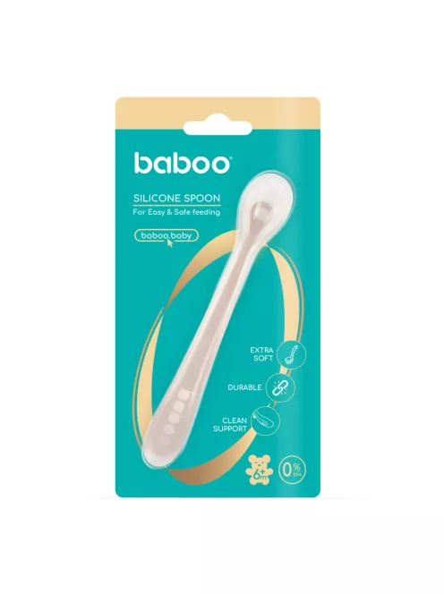 Baboo Puha szilikon etetőkanál 6 hónapos kortól - Au Naturale