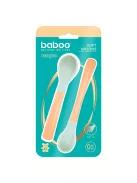 Baboo Puha szilikon végű kanalak (2 db) 4+ hónapos kortól - Peachy Keen