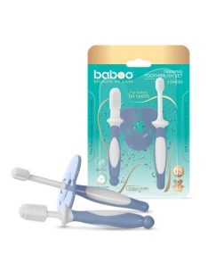 Baboo baba fogkefe szett 6 hónapos kortól - kék