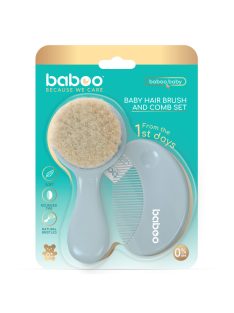 Baboo baba fésű és kefe szett - kék