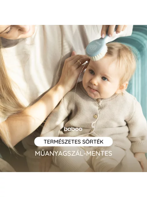 Baboo baba fésű és kefe szett - kék