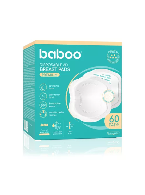 Baboo premium éjszakai és nappali eldobható melltartóbetét 60 db