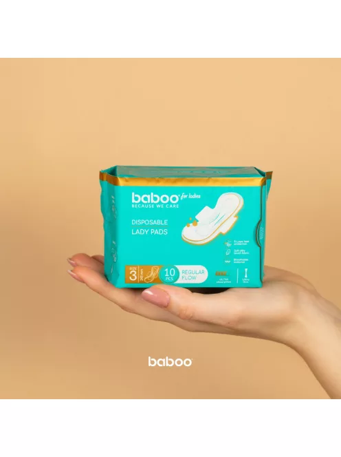 Baboo egészségügyi betét, 10 db, 245 mm