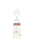 Baboo Széles nyakú 3 szelepes anti-colic cumisüveg 180 ml 0+ hónapos kortól - Au Naturale