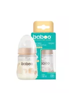 Baboo Széles nyakú 3 szelepes anti-colic cumisüveg 180 ml 0+ hónapos kortól - Au Naturale