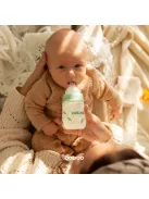Baboo Széles nyakú 3 szelepes anti-colic cumisüveg 180 ml 0+ hónapos kortól - Peachy Keen