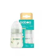Baboo Széles nyakú 3 szelepes anti-colic cumisüveg 180 ml 0+ hónapos kortól - Peachy Keen