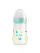 Baboo Széles nyakú 3 szelepes anti-colic cumisüveg 250 ml 3+ hónapos kortól - Lagoon Fiesta