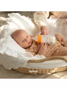 Baboo Széles nyakú 3 szelepes anti-colic cumisüveg 250 ml 3+ hónapos kortól - Blue Haze 