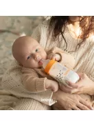 Baboo Széles nyakú 3 szelepes anti-colic cumisüveg 250 ml 3+ hónapos kortól - Blue Haze 