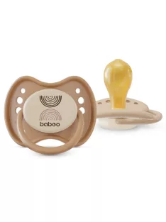   Baboo Nyugtató cseresznye formájú latex cumi szett (2 db) tárolódobozzal 0+ hónap - Au Naturale