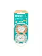 Baboo Nyugtató ortodontikus latex cumi 2 db tárolótokkal 0+hó